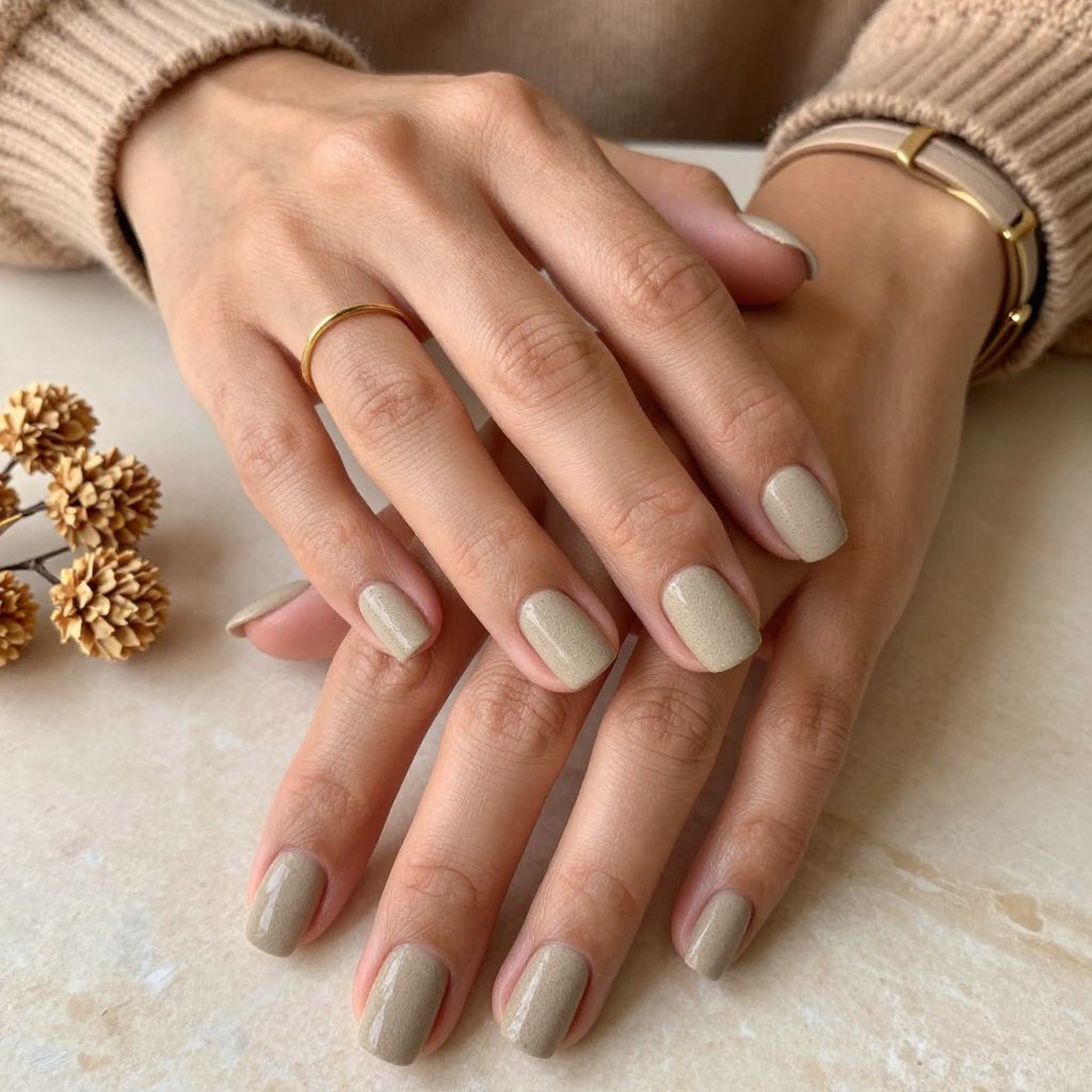 Textured Sandstone Tones Nail