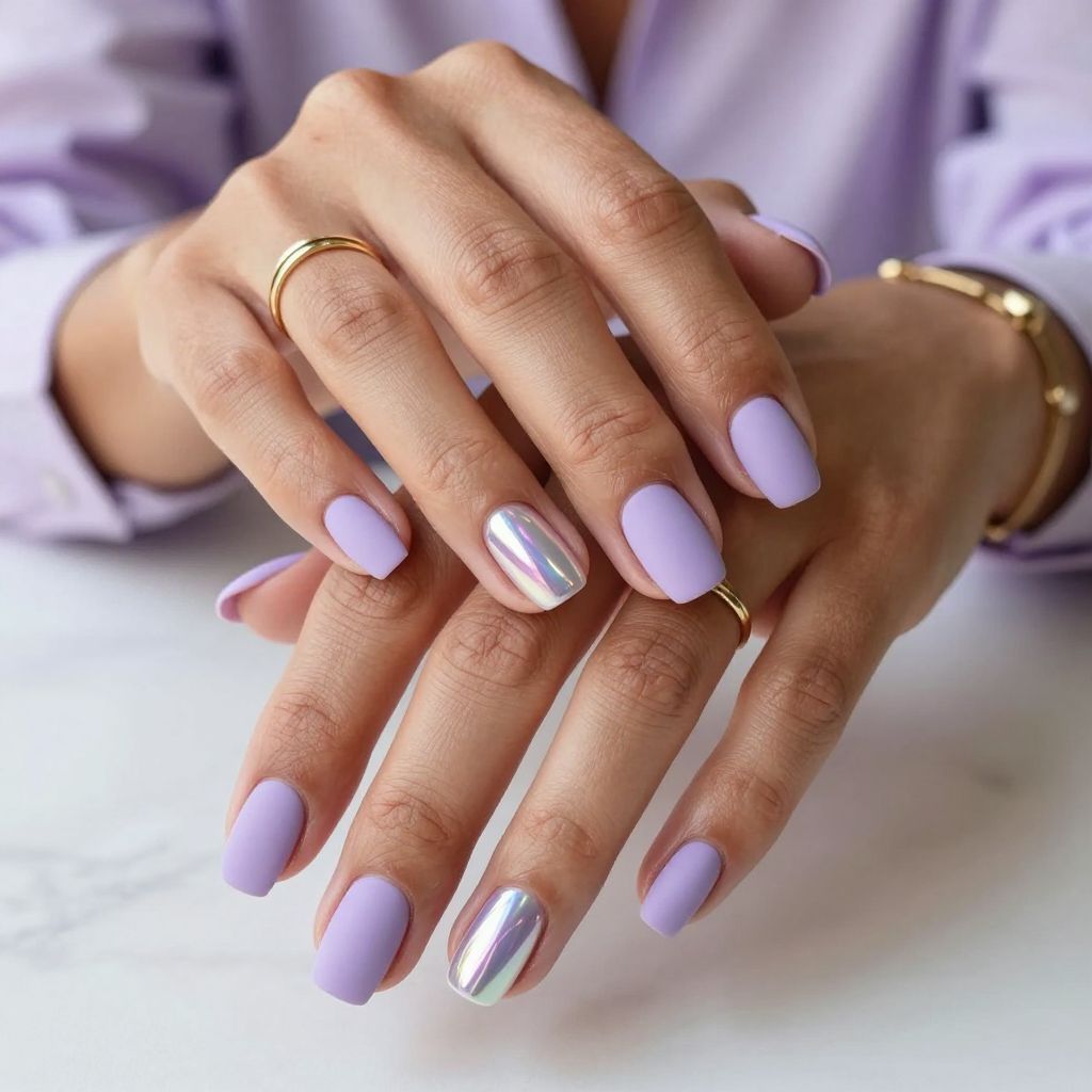 Lilac Dreams with Holographic Accent
