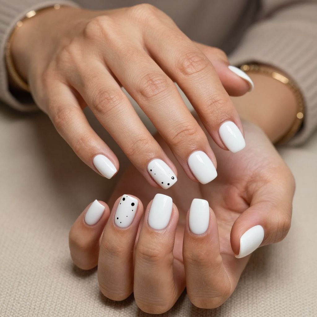 Minimal Dots on Matte White