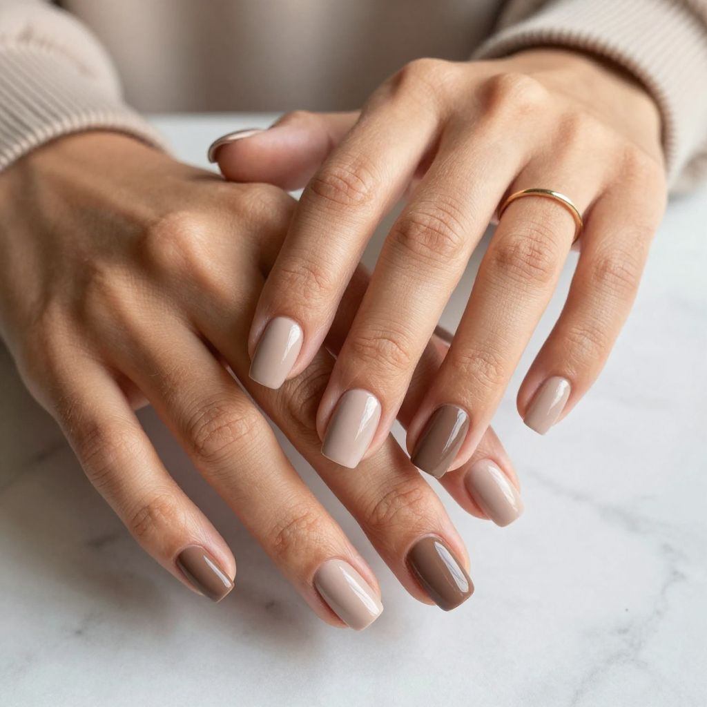 Warm Taupe with Matte and Gloss Combo