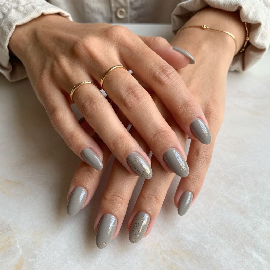 Driftwood Gray with Gold Flecks