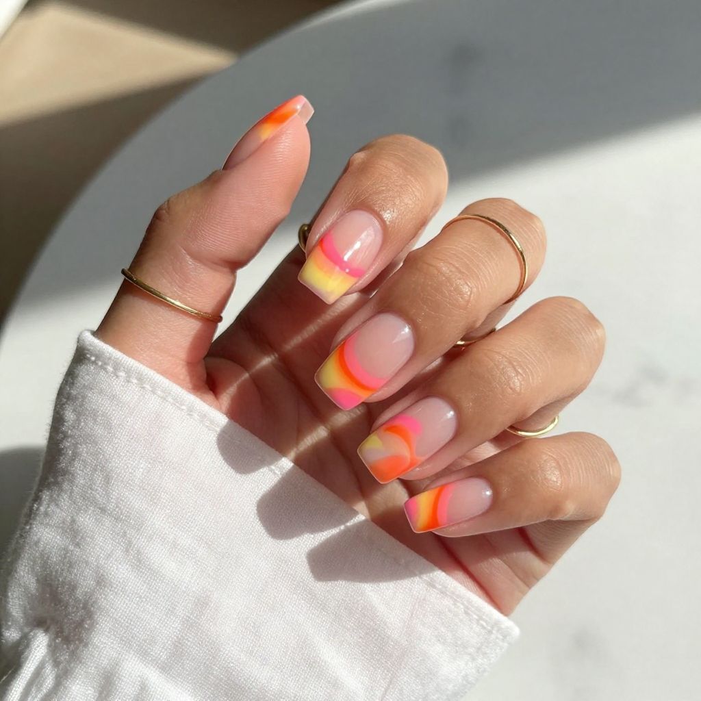 Sunset Gradient Streaks