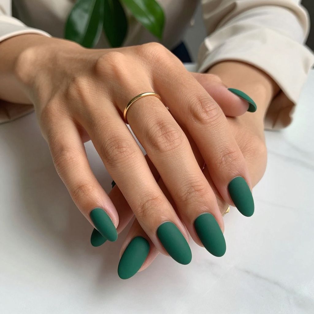 Emerald Elegance with Matte Finish
