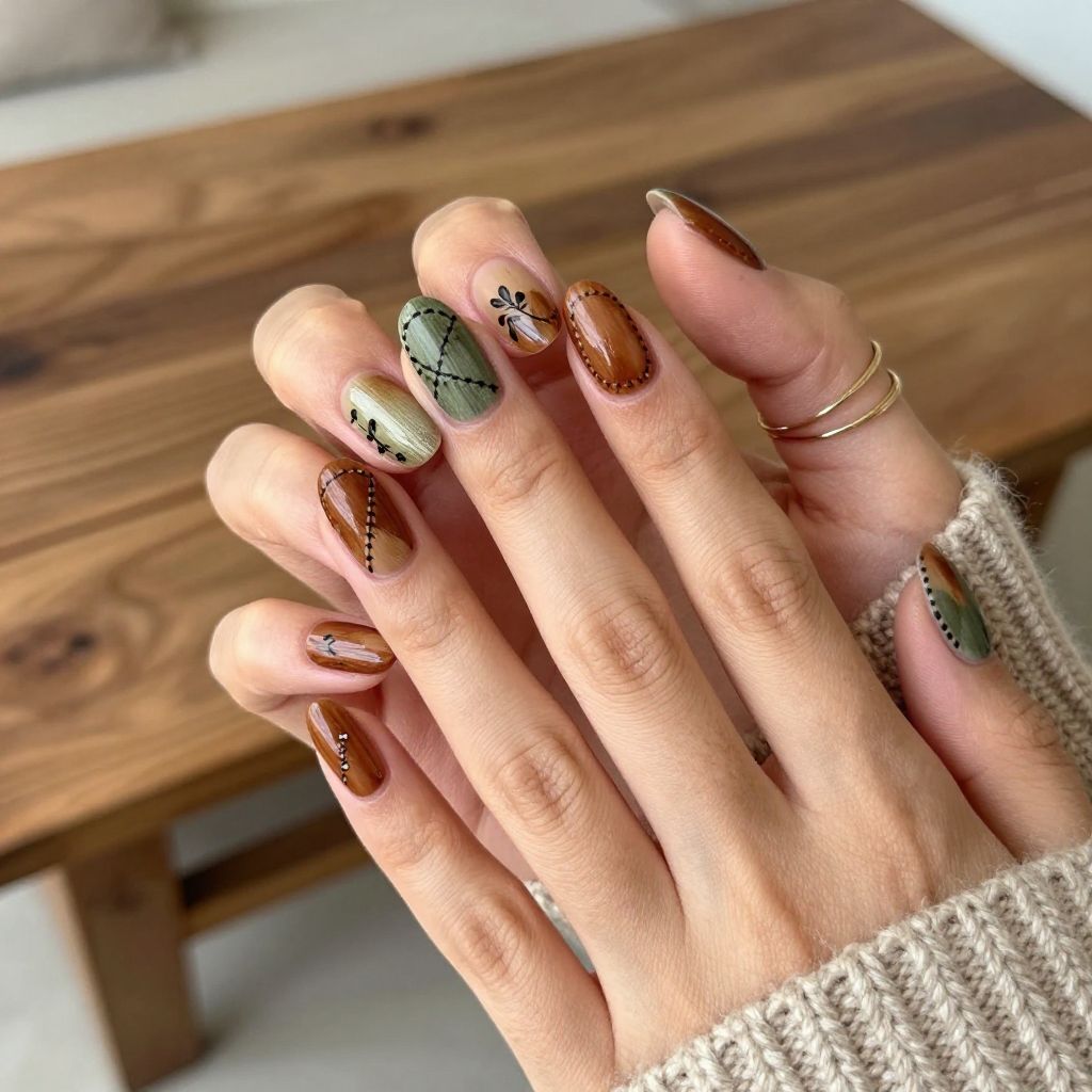 Rustic Earth Tone Stitch