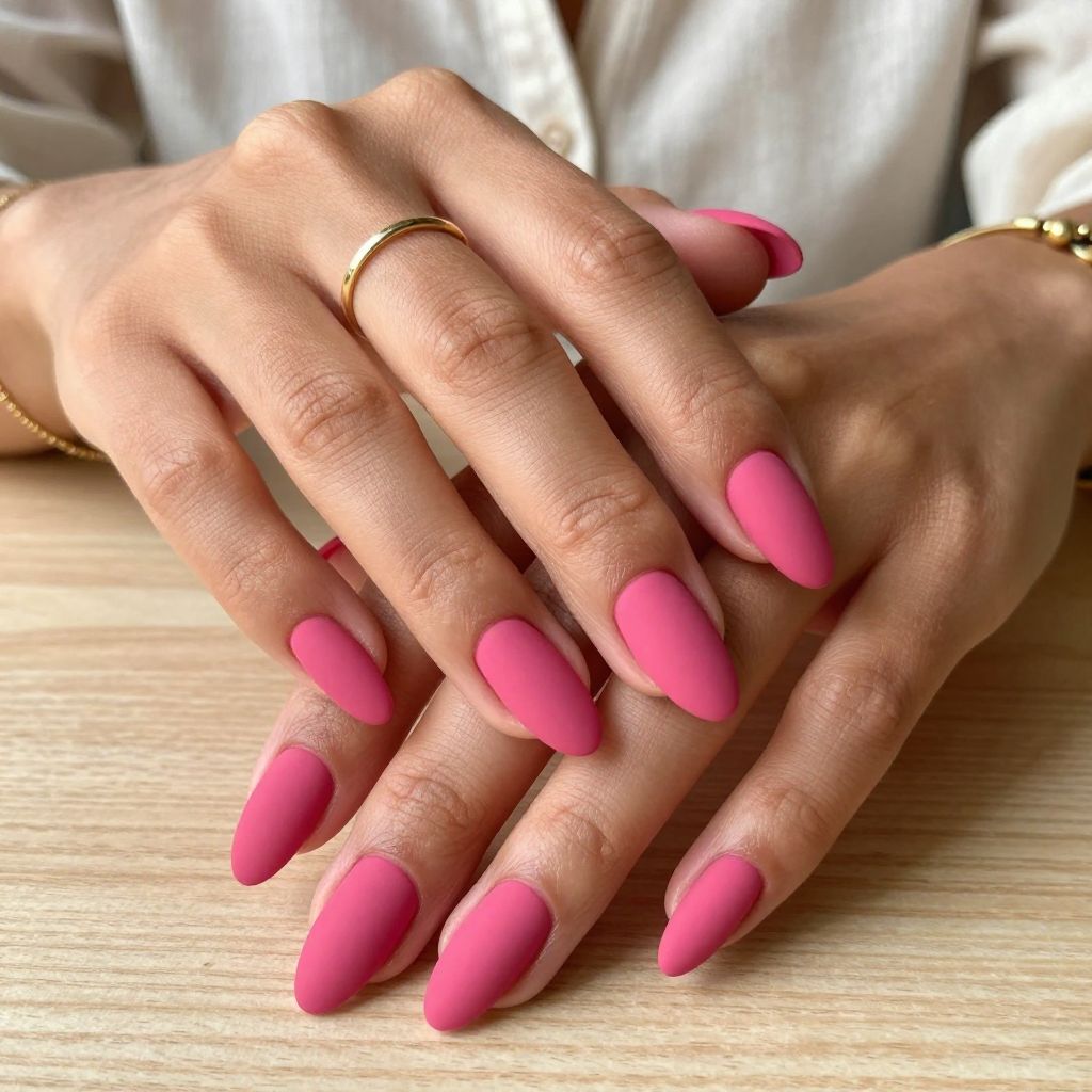 Matte Hot Pink Elegance