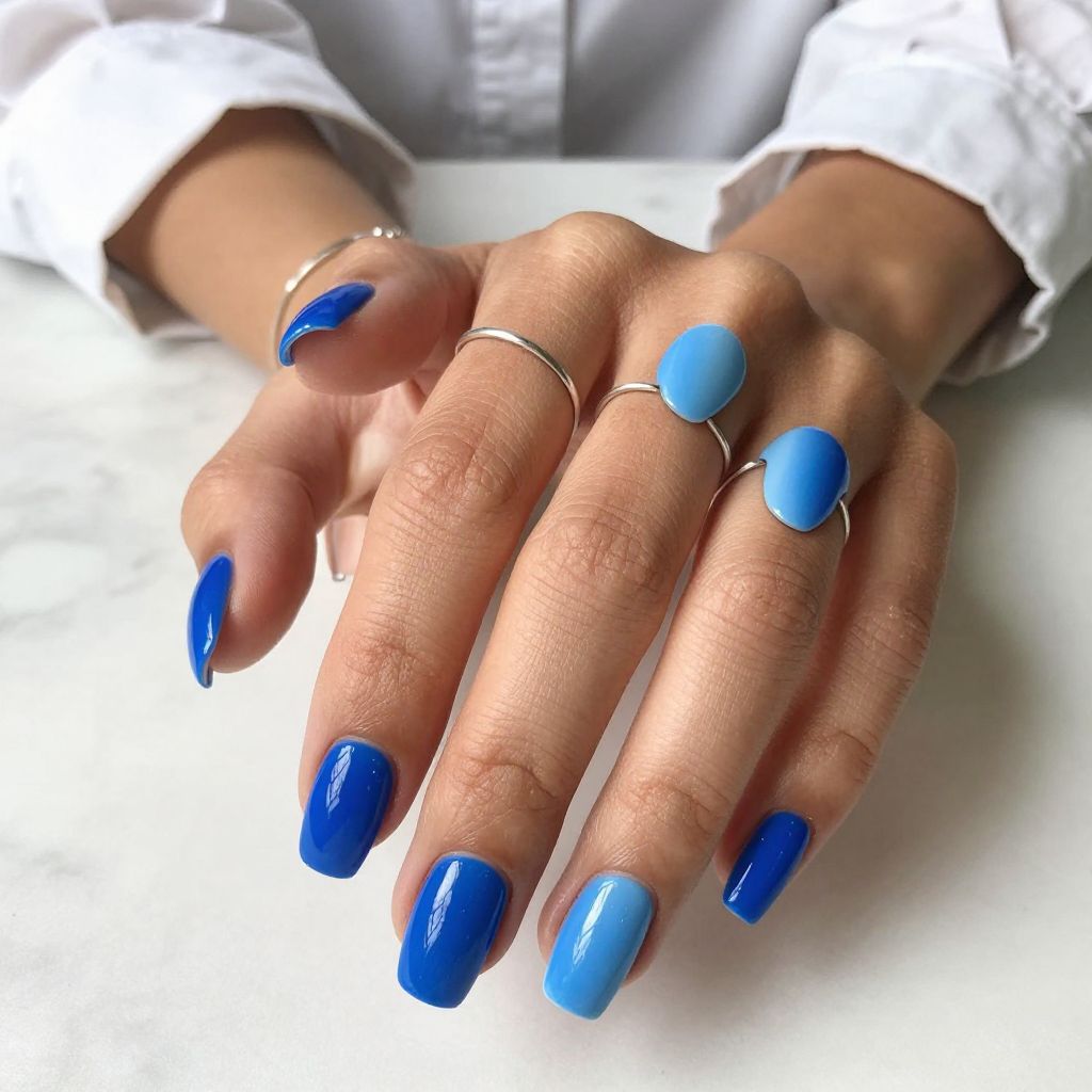 Electric Blue Ombre