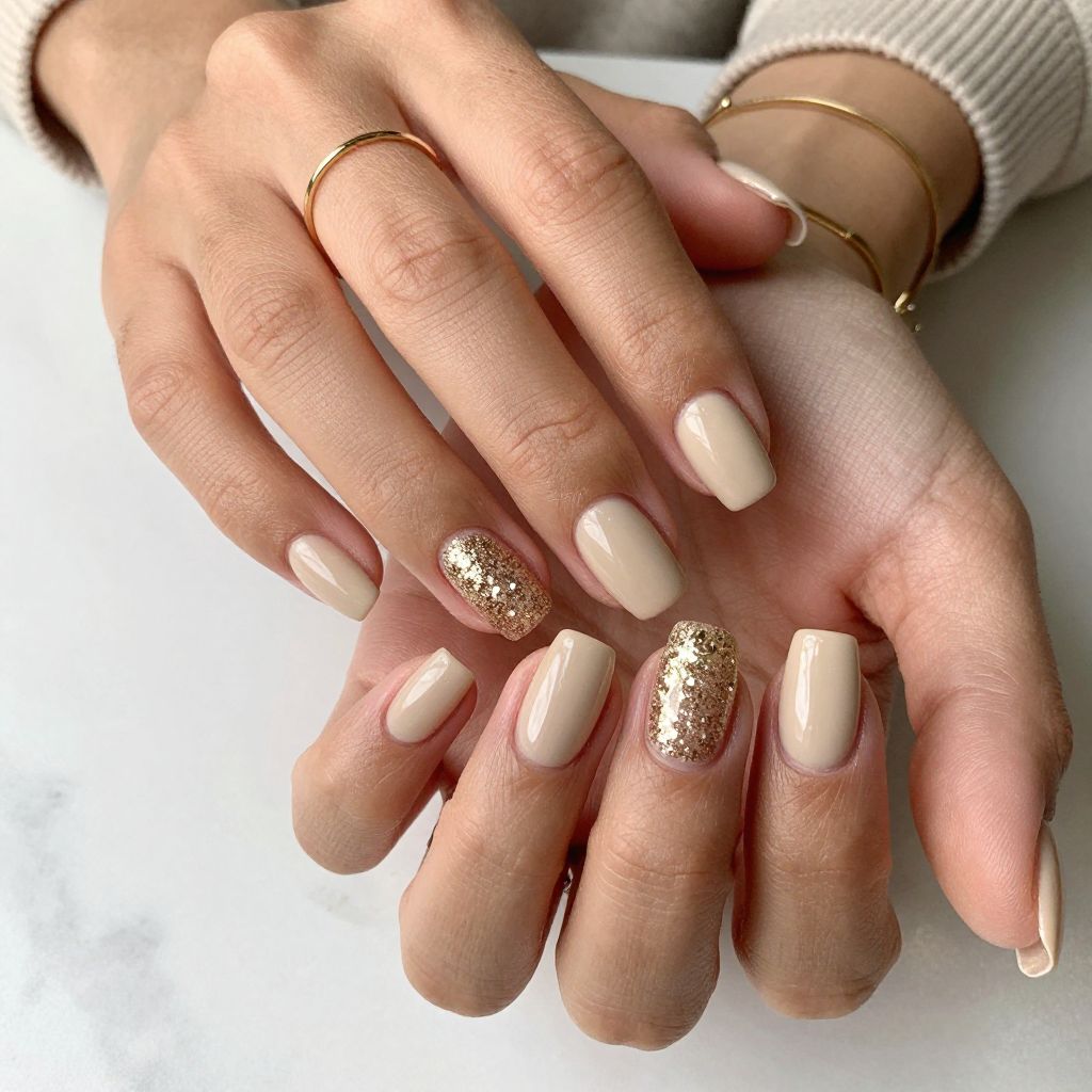Glittery Gold Accent
