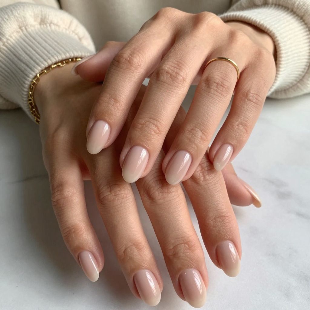 Glossy Nude Elegance