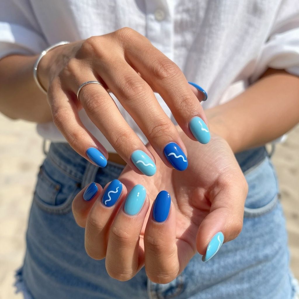Ocean Blue Waves