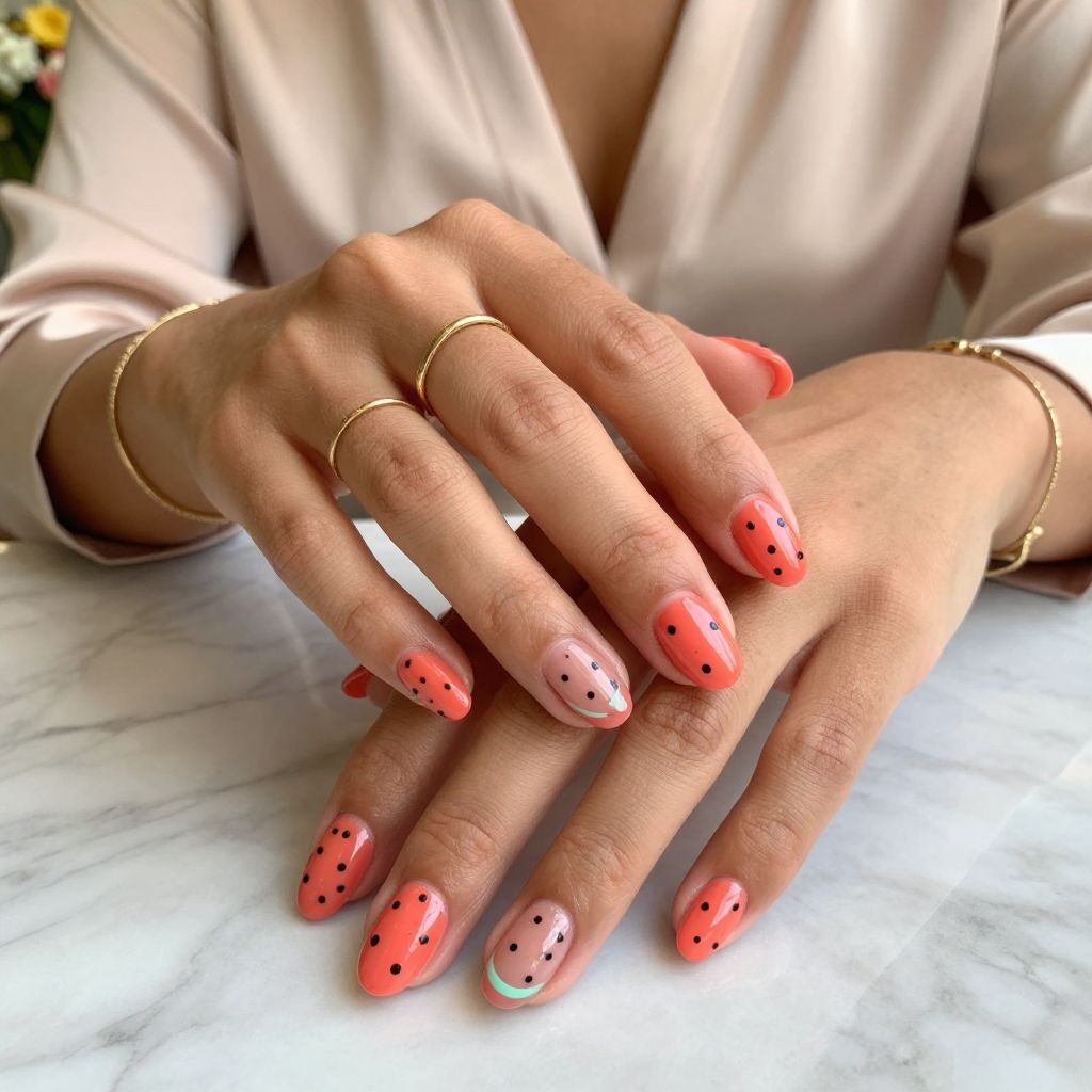 Watermelon Seed Stud Embellishment