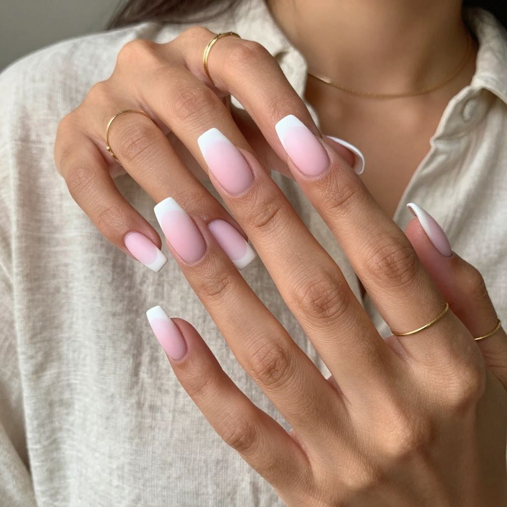 Matte Watermelon French Fade