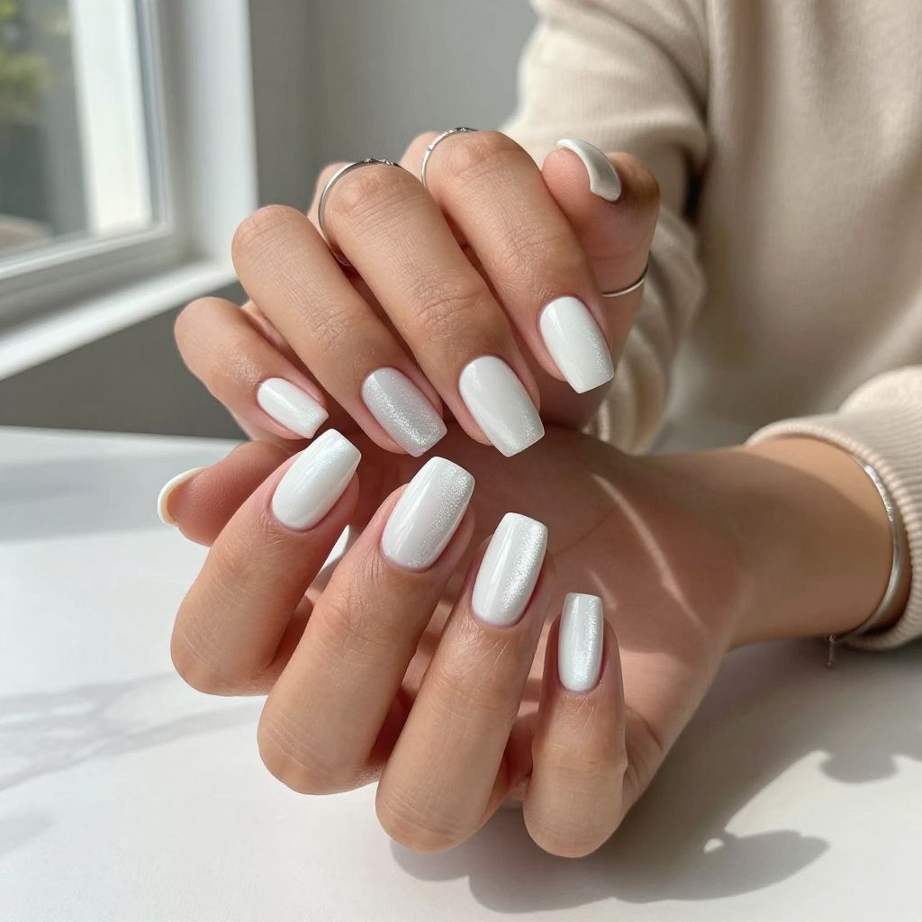 Classic White Cat Eye Elegance