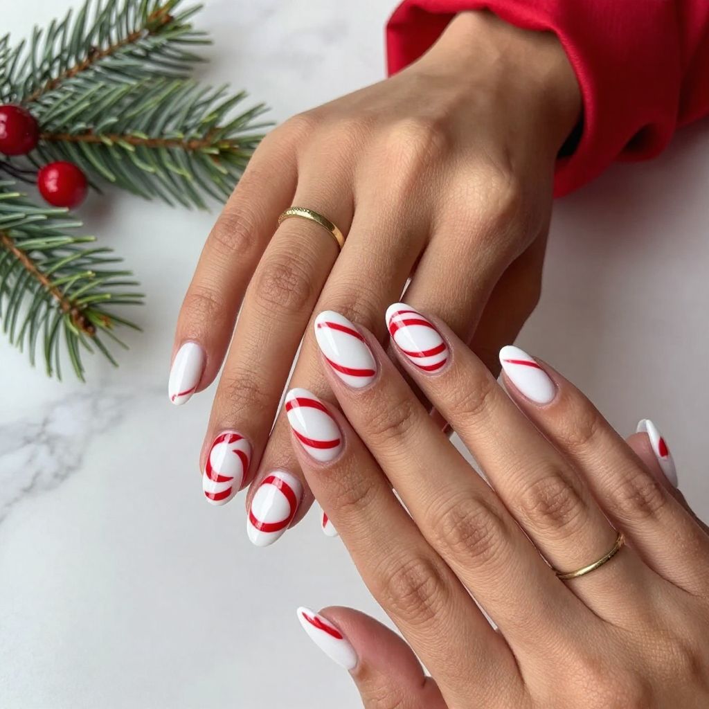 Candy Cane Stripes in White and Red