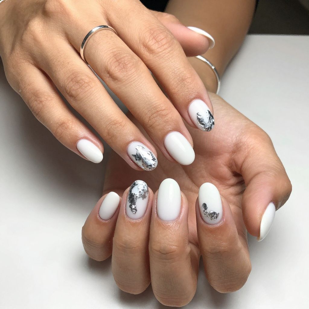 Silver Foil Abstract
