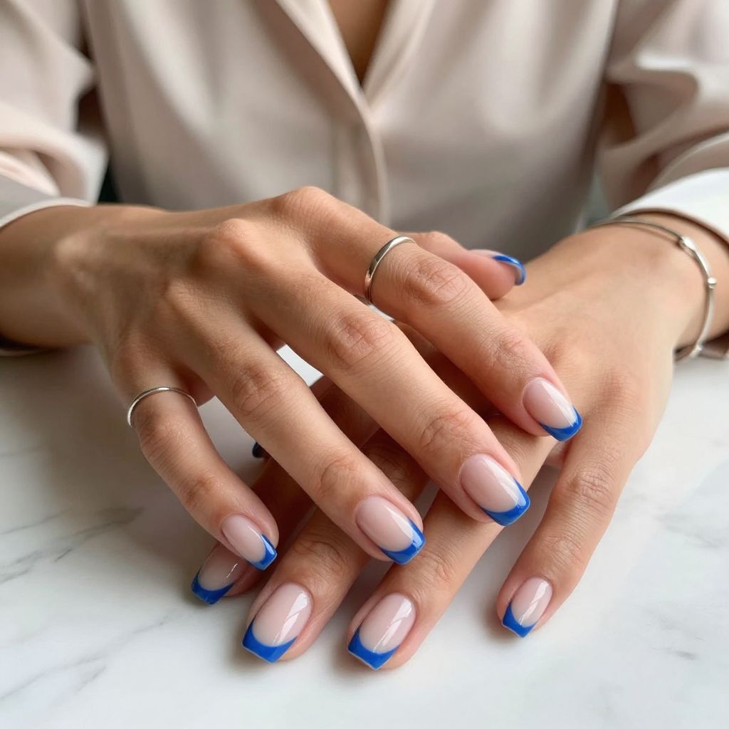 Cerulean Twist With French Flair