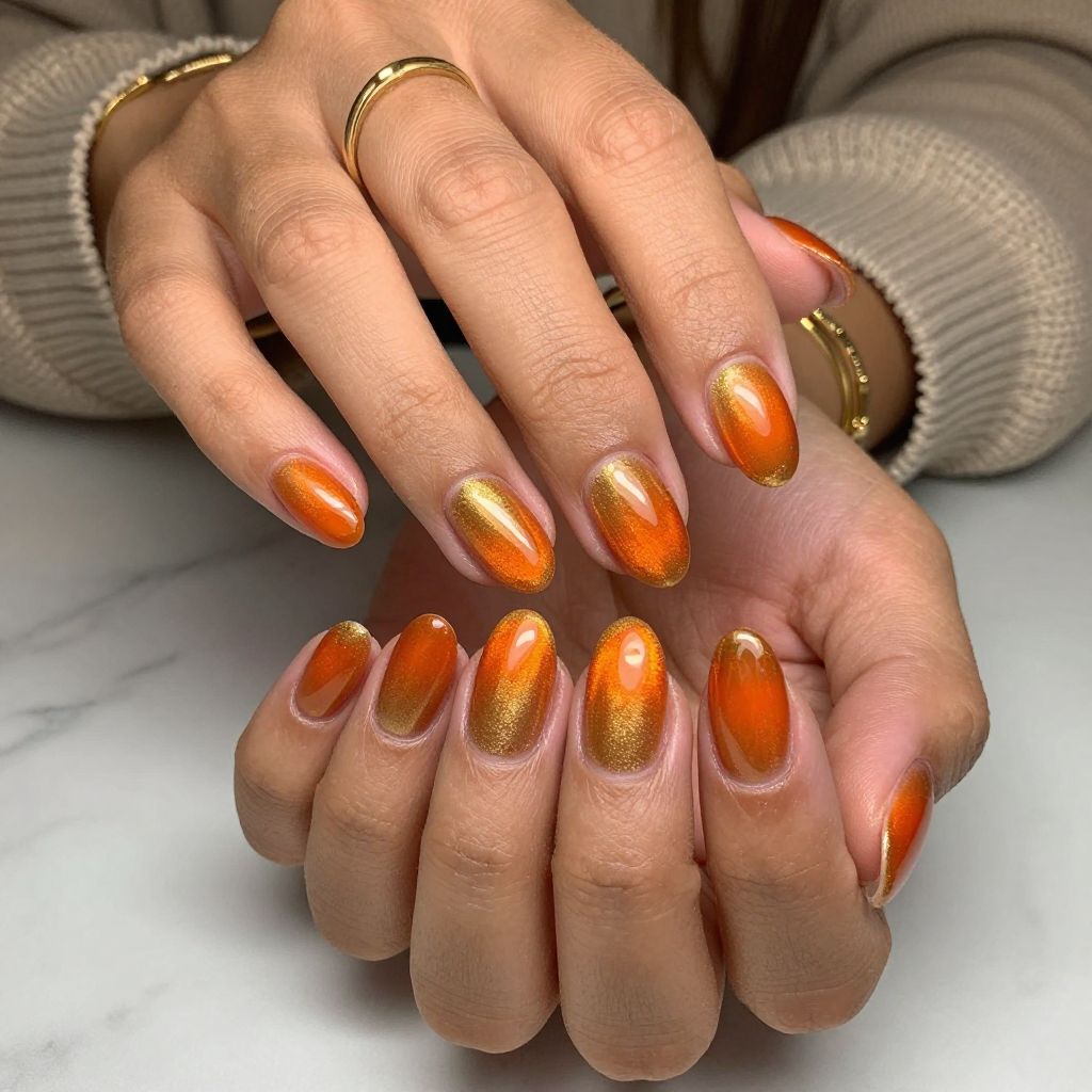 Sunset Orange Cat Eyes