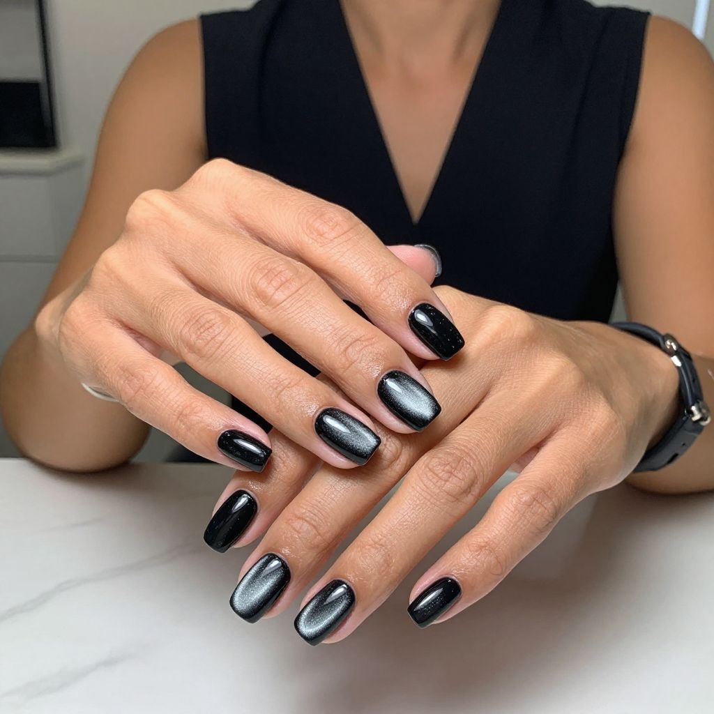 Classic Black Cat Eyes with Glossy Finish