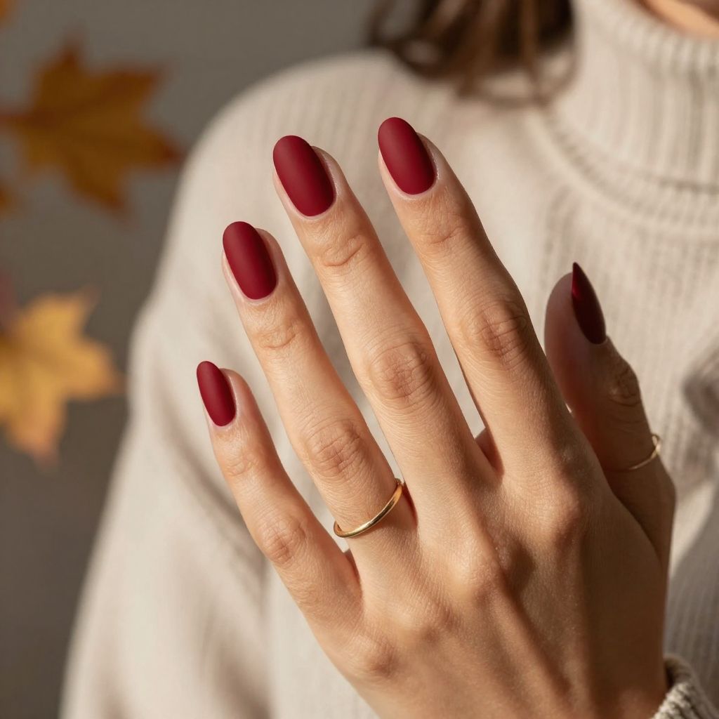 Matte Cherry Elegance