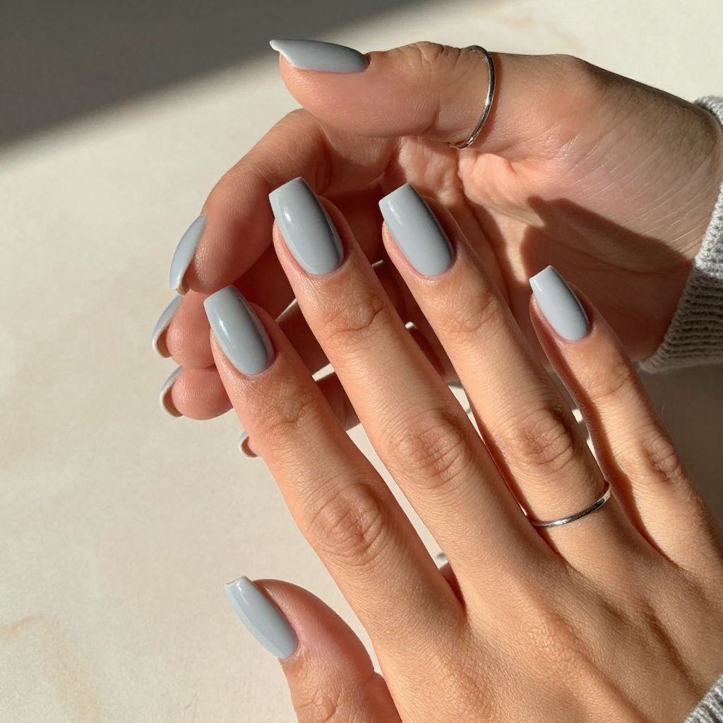 Soft Gray with Matte Accent