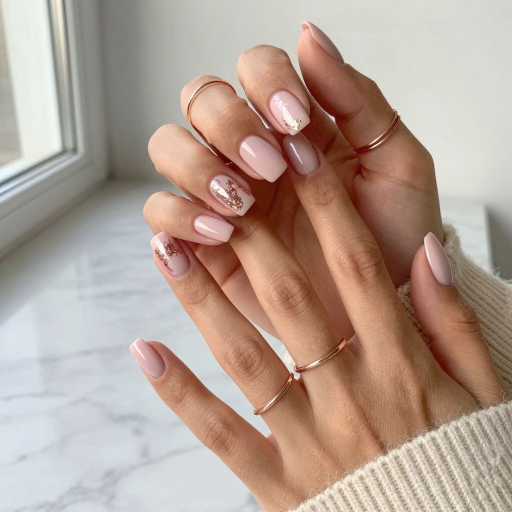 Rose Gold Foil Flare