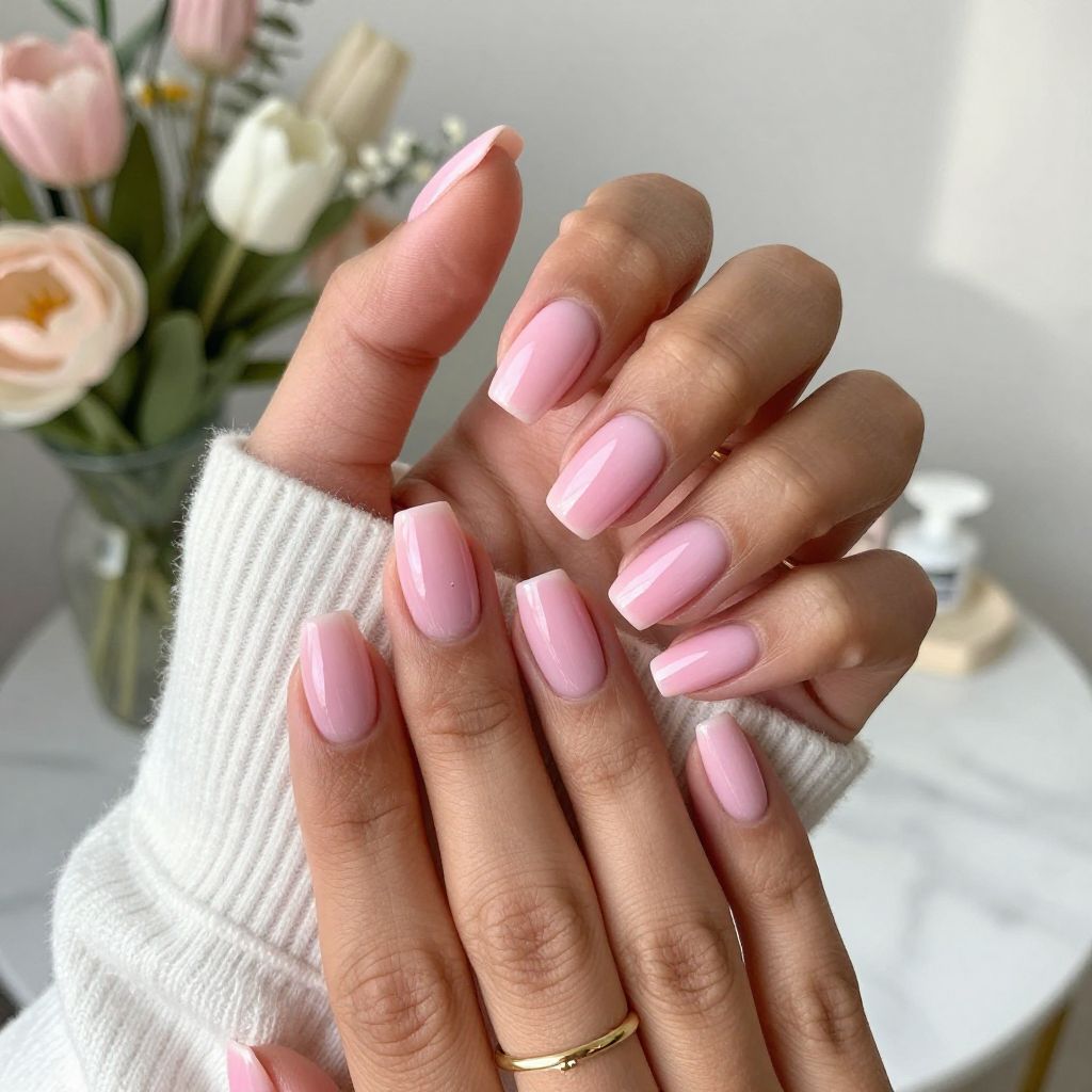 Soft Pink Ombre Glow