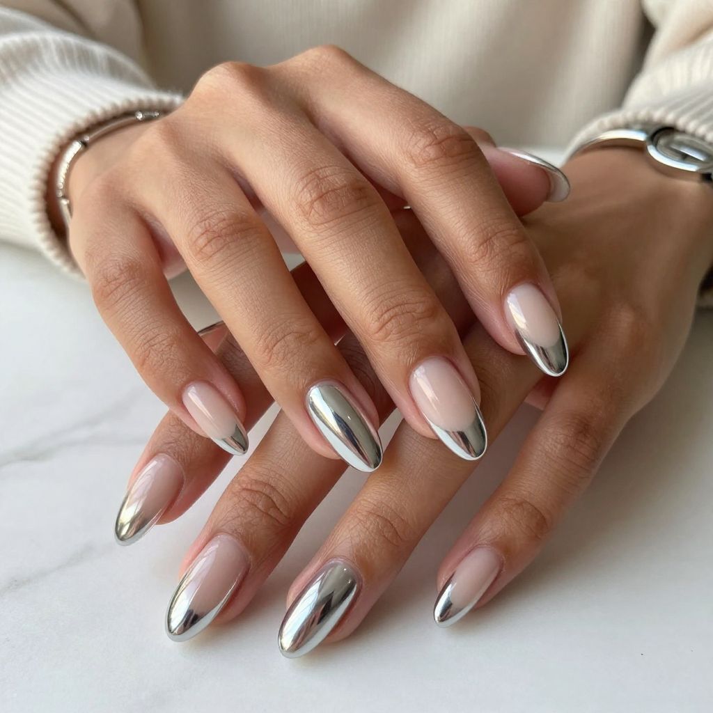 Chrome French Tips