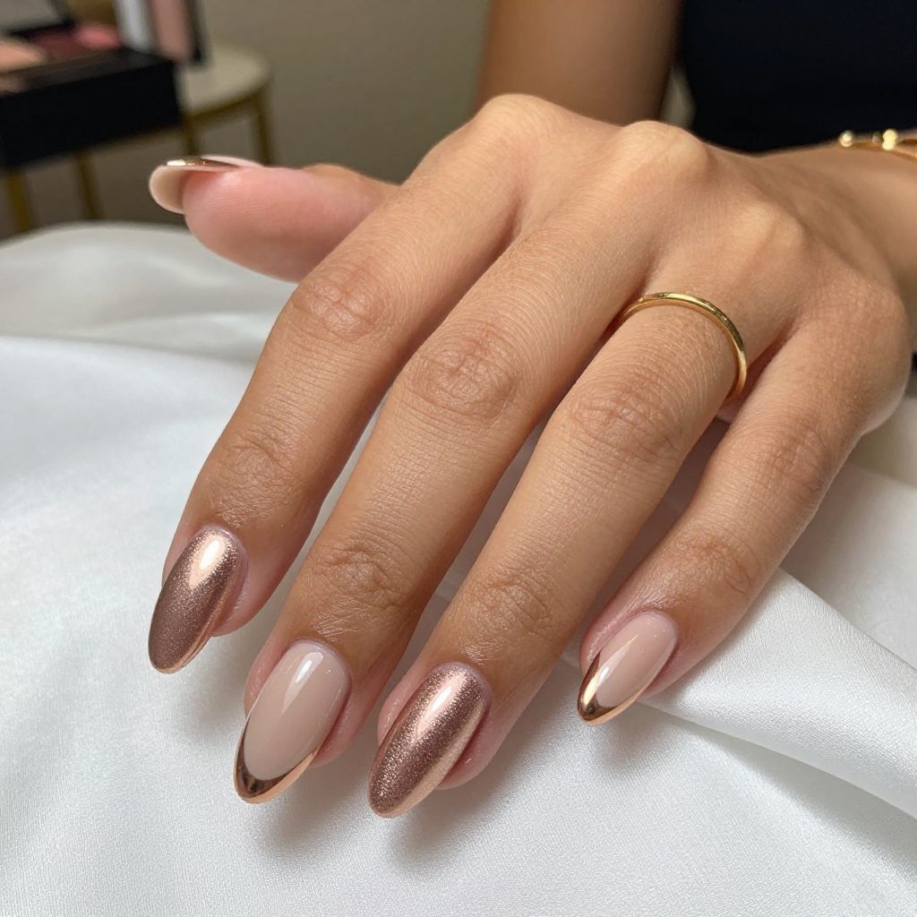 Metallic French Tips