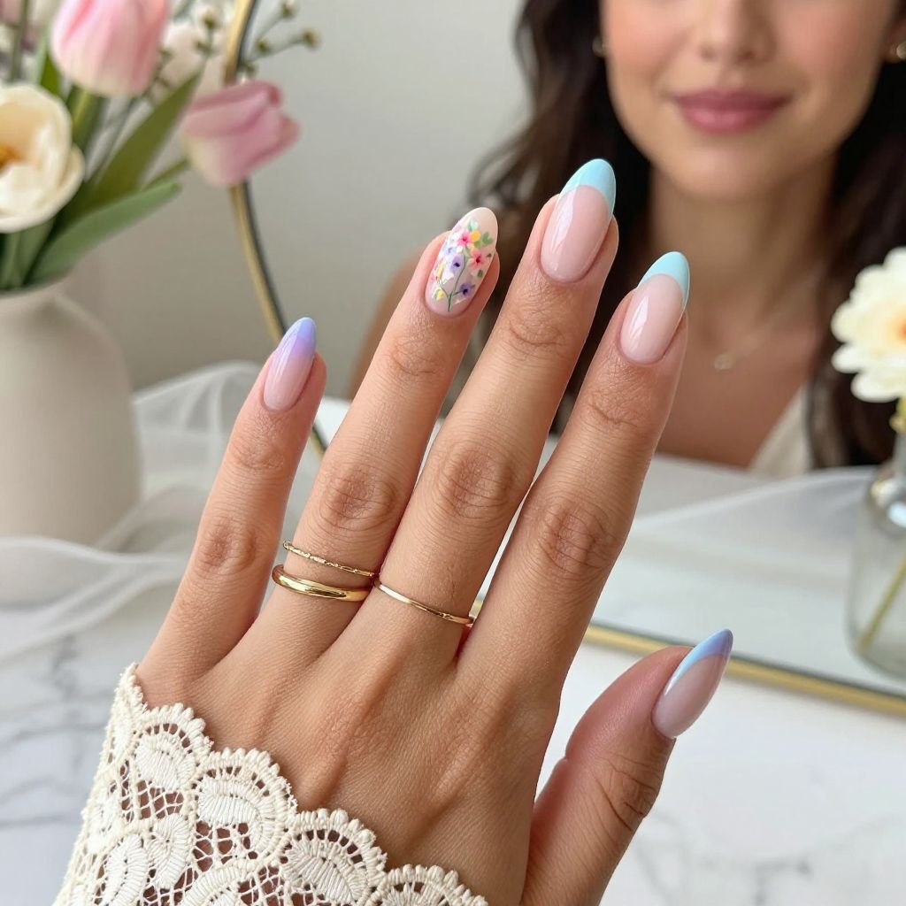 Pastel French with Floral Accents
