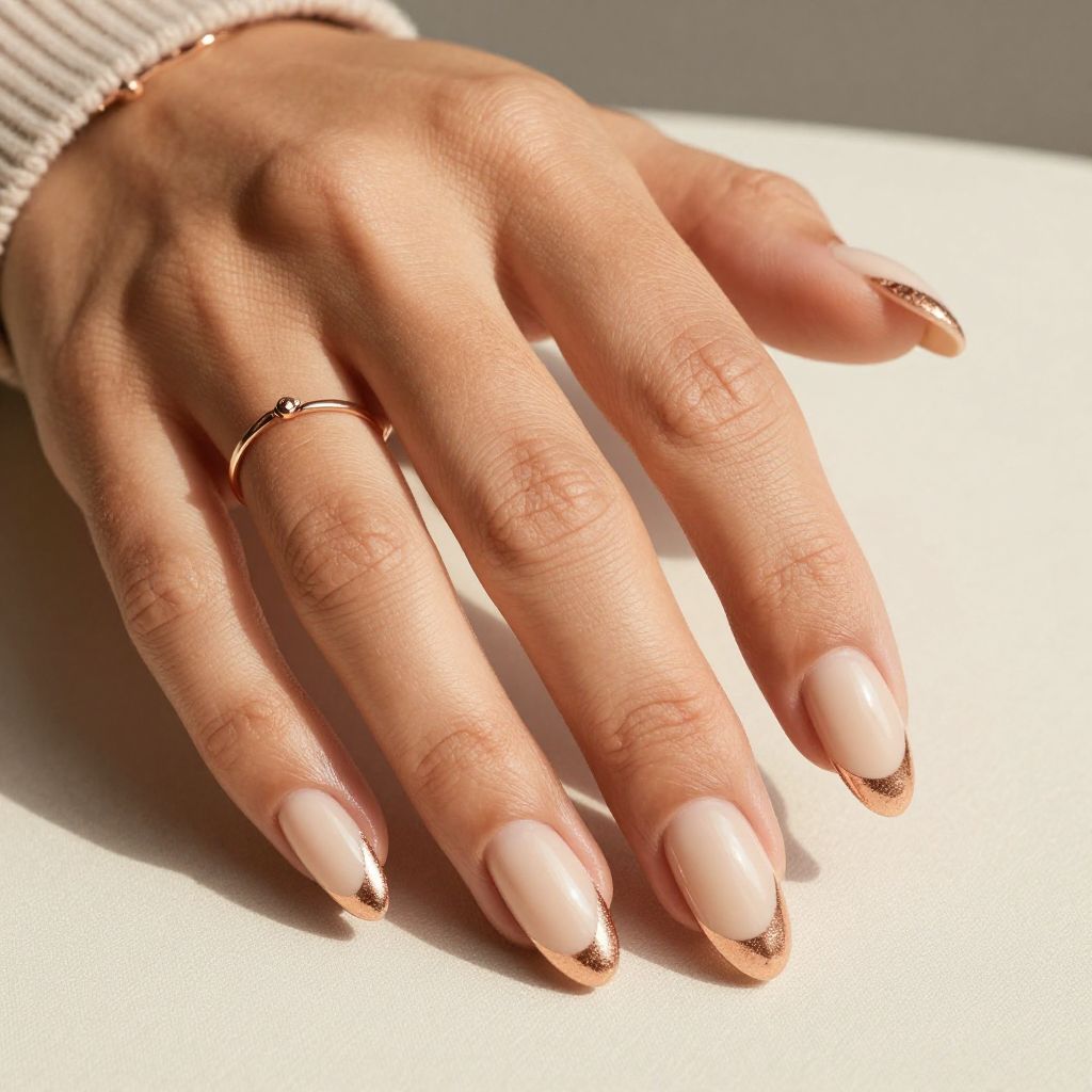 Rose Gold Foil Tips