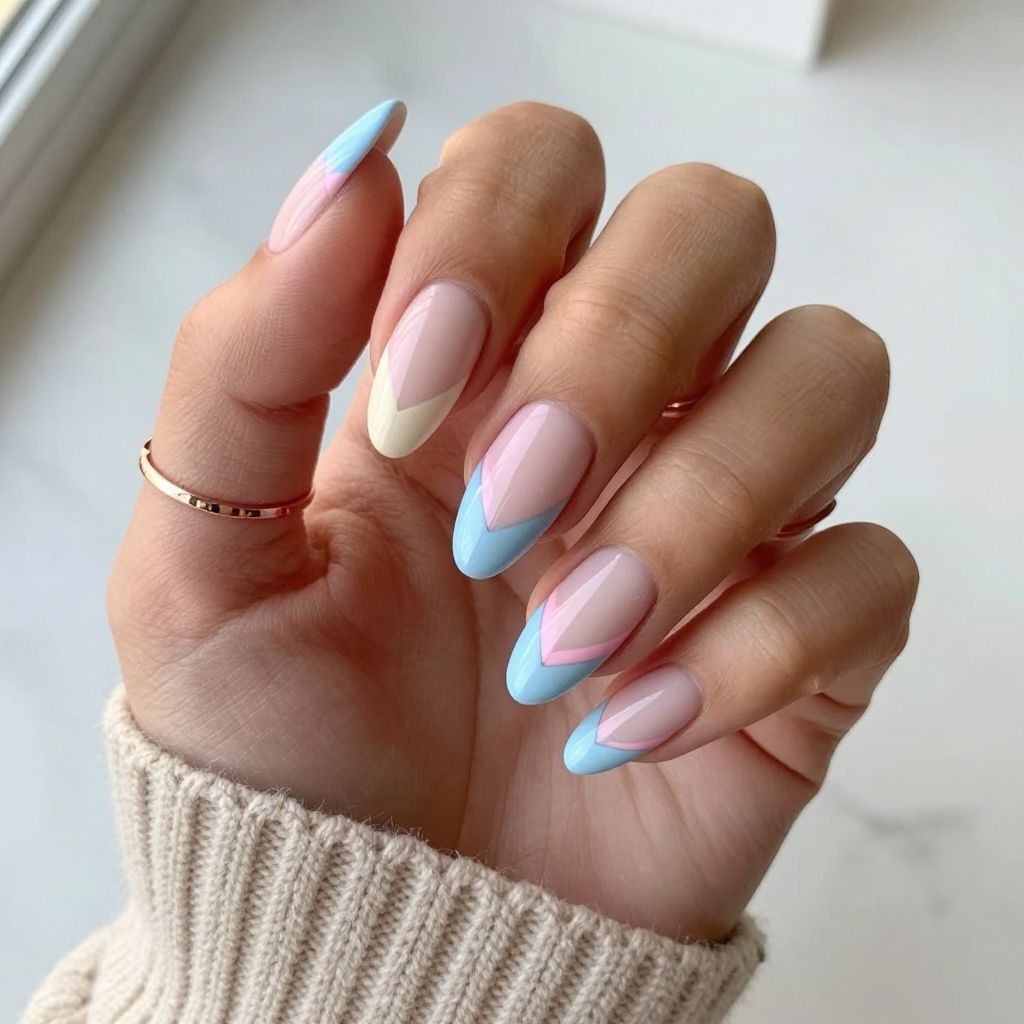 Chevron Chic Reveal Nail Design