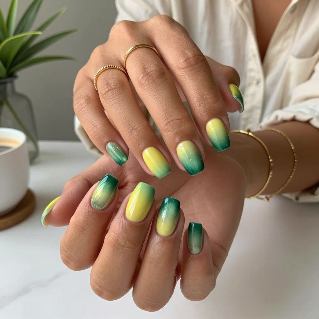 Pineapple Green Gradient Glow