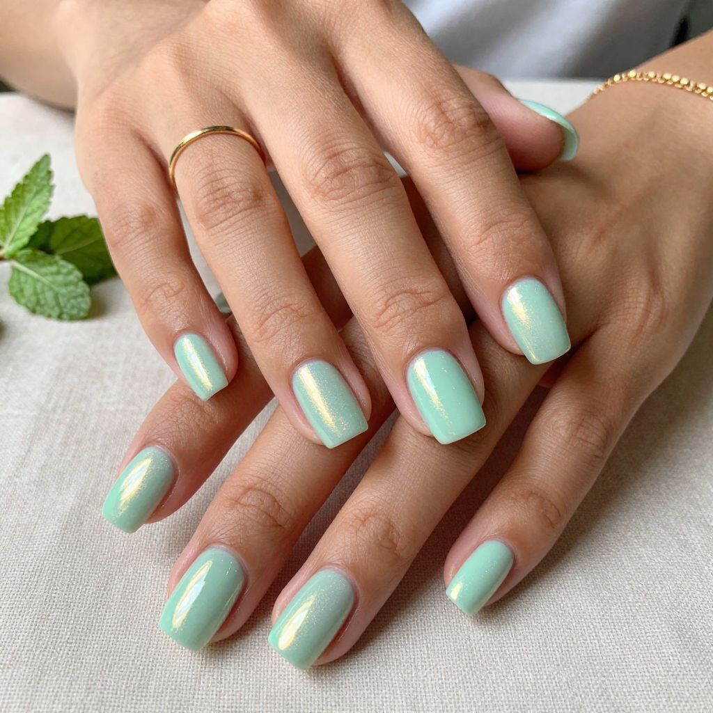Mint Green Iridescent Dream