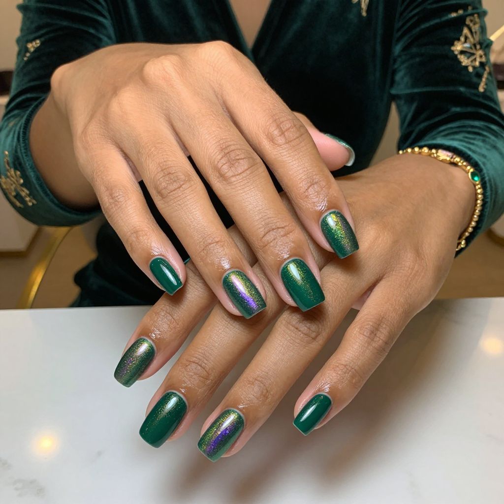 Emerald Iridescent Statement