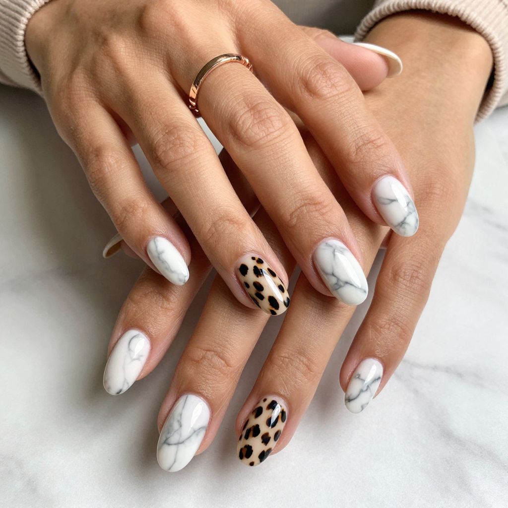 White Marble Leopard Combo