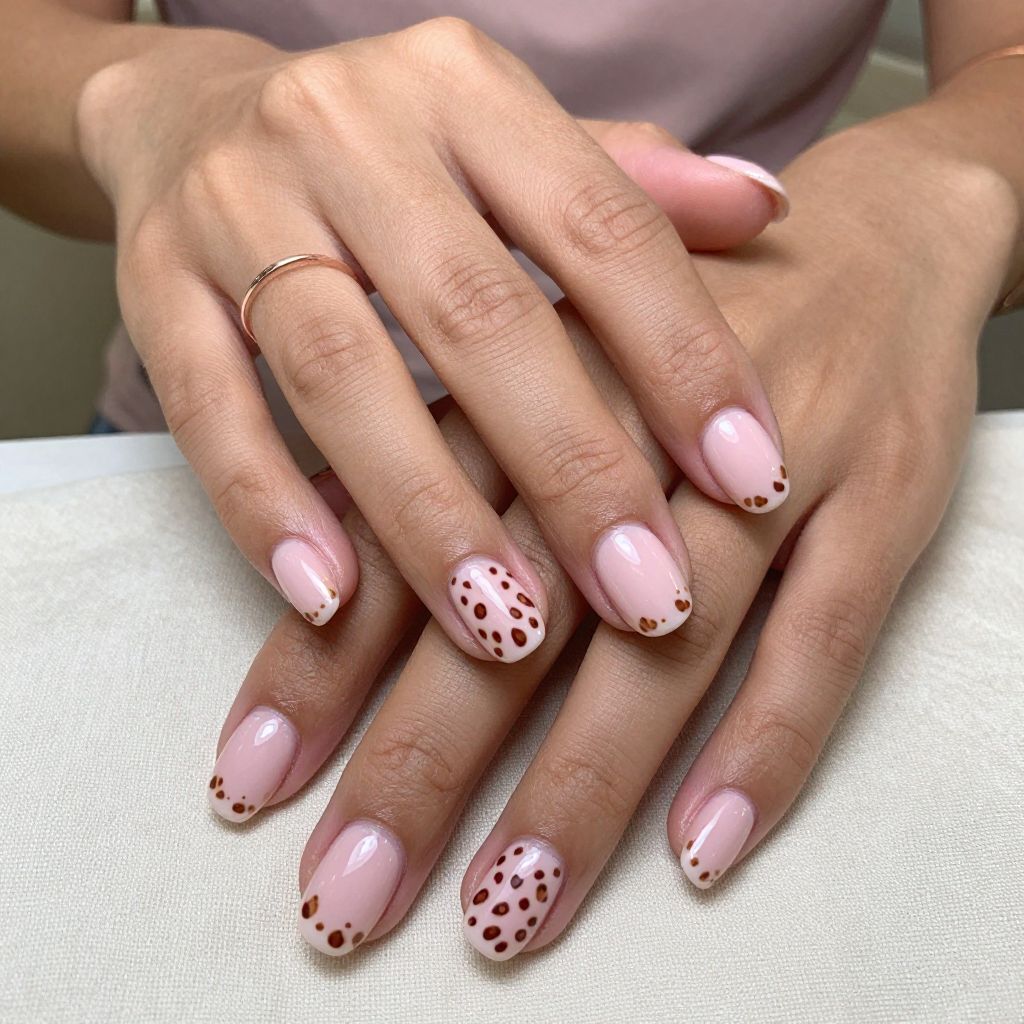 Soft Pink Leopard with White Accents