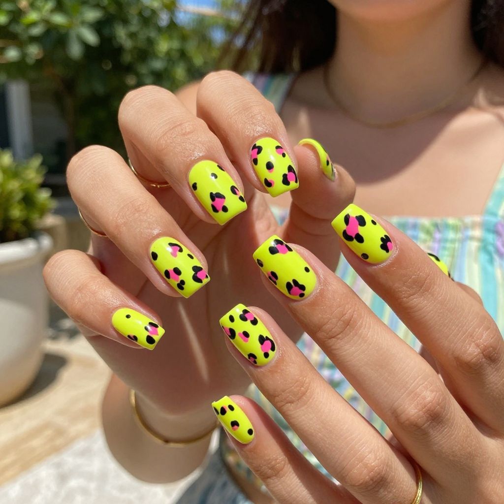Neon Leopard Print Pop