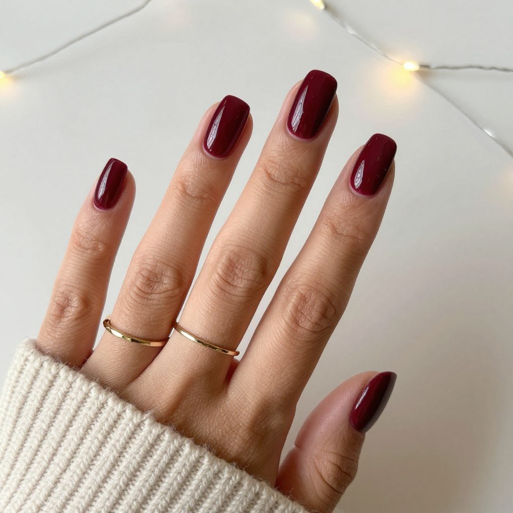 Deep Burgundy Elegance