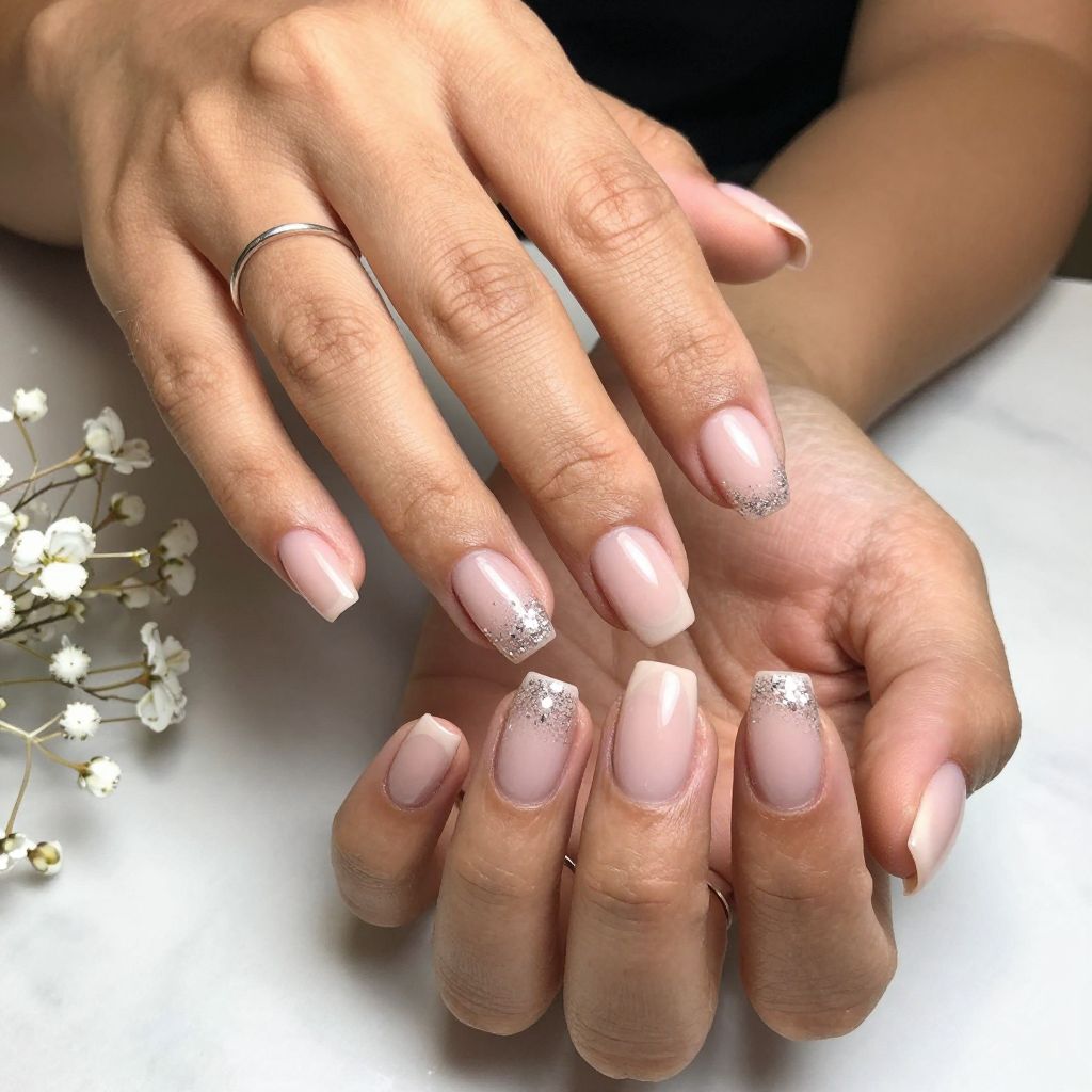 Subtle Glitter Fade