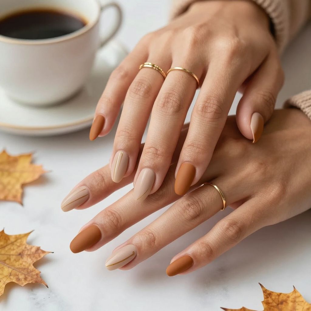 Warm Caramel Matte Elegance