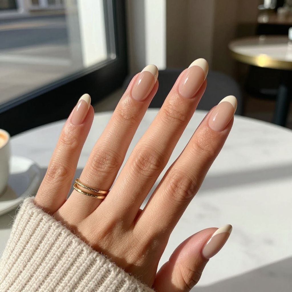 Creamy Mocha Tips Over Clear Base