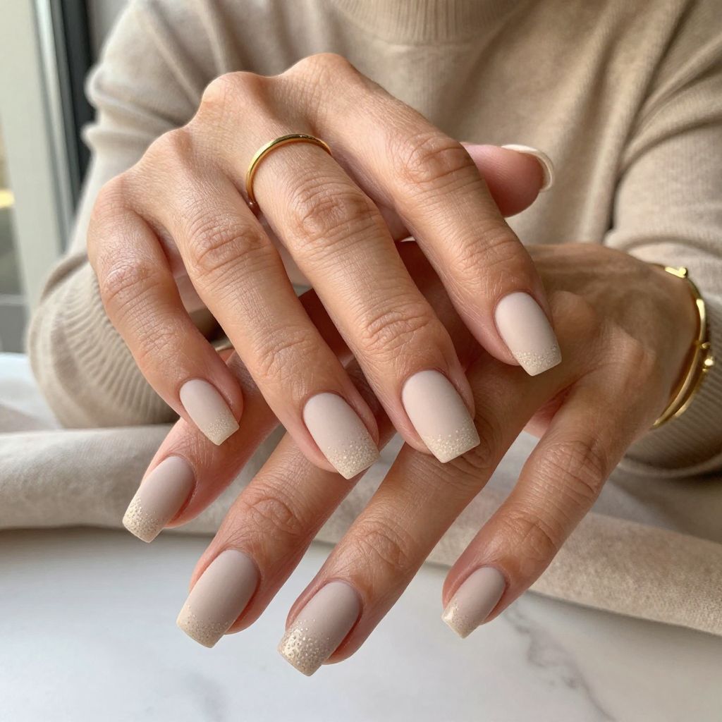 Classic Nude With Textured Tips