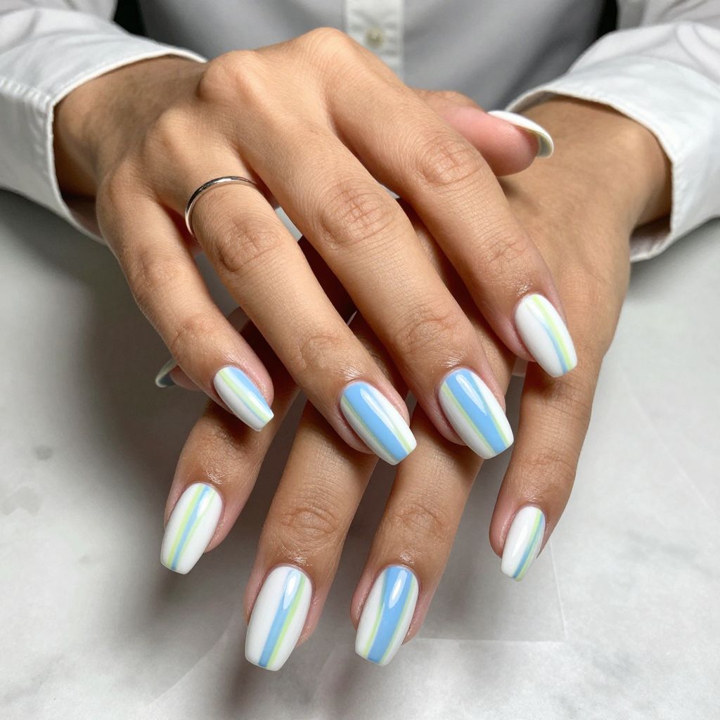 Hawkins Lab Scientific Stripes Nails