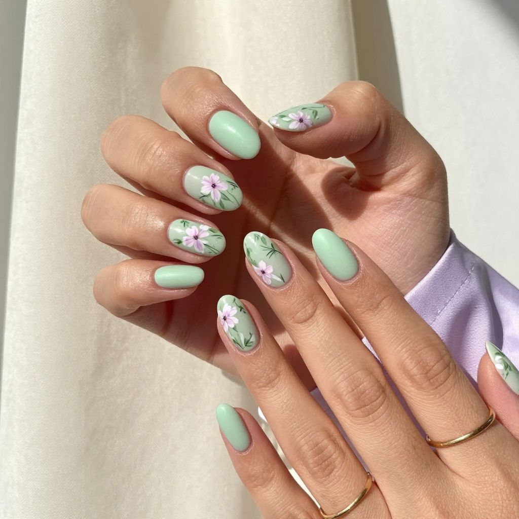 Hawkins Vintage Floral Nails