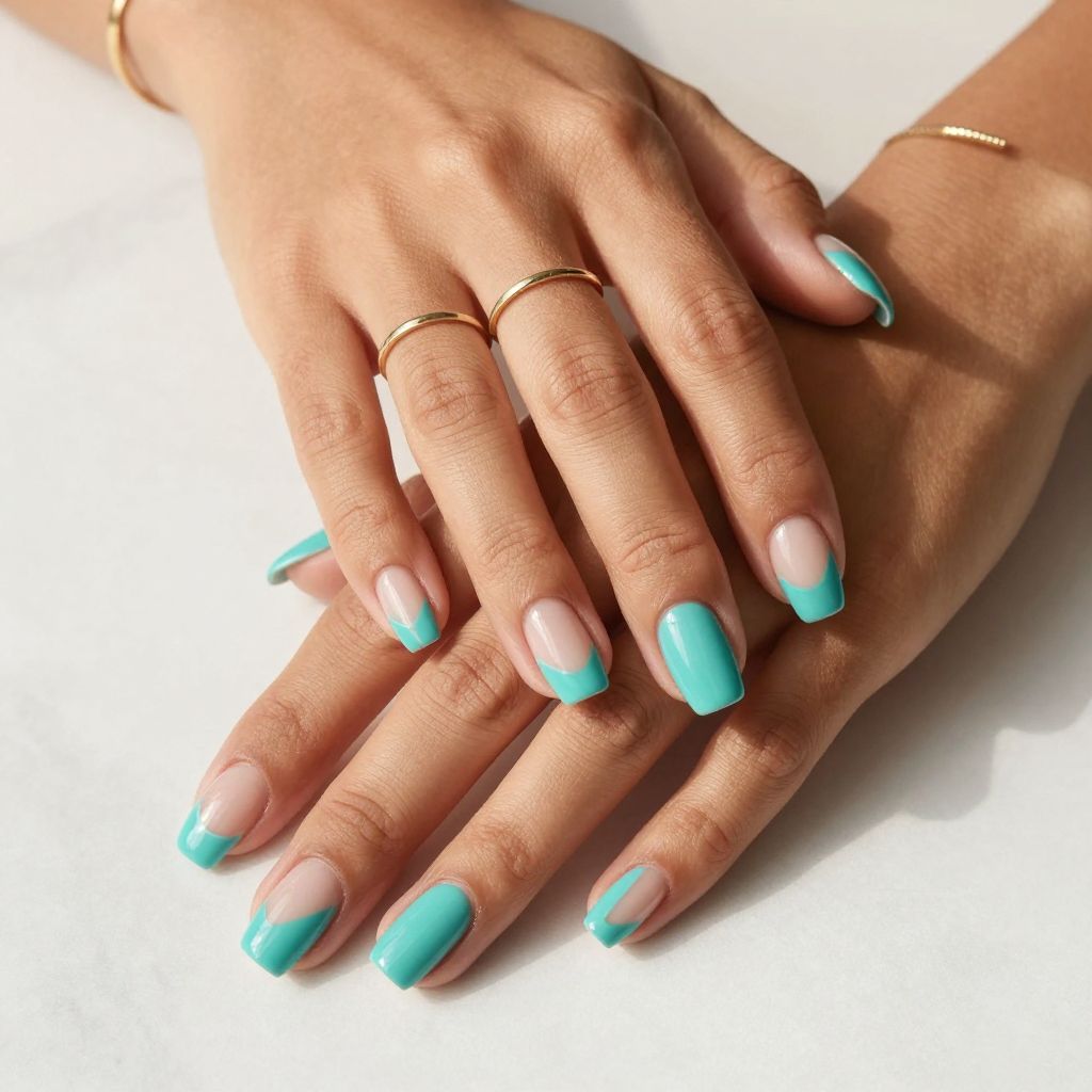 Turquoise Negative Space Chic
