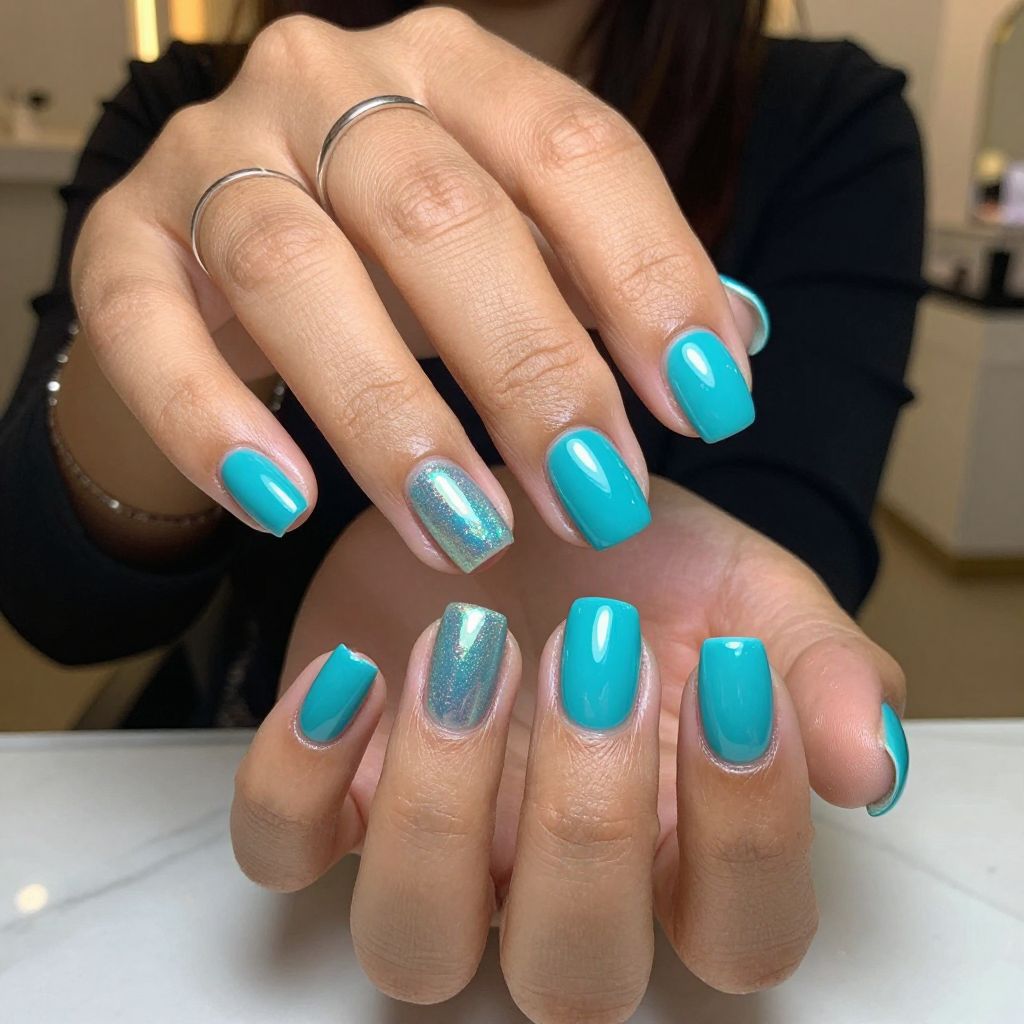 Bold Turquoise Chrome