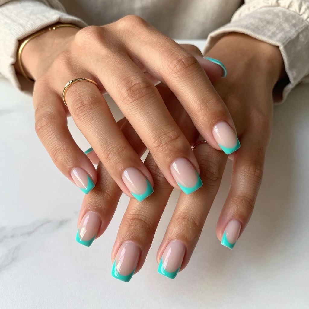 Turquoise French Tip Remix