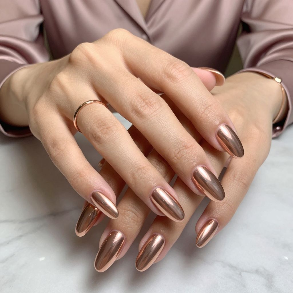 Rose Gold Chrome Drama