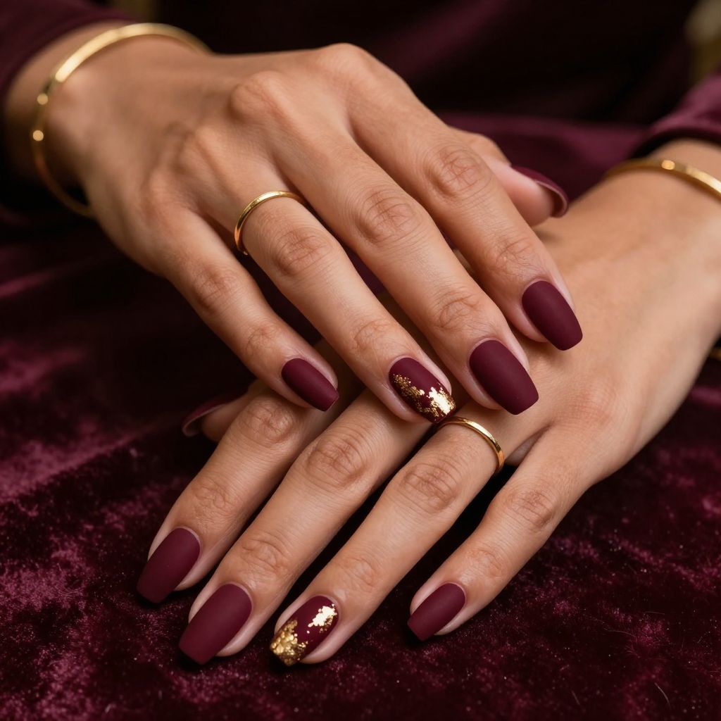 Deep Burgundy Velvet