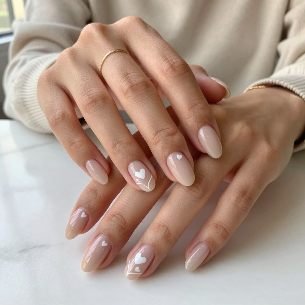 Minimalist Nude Hearts