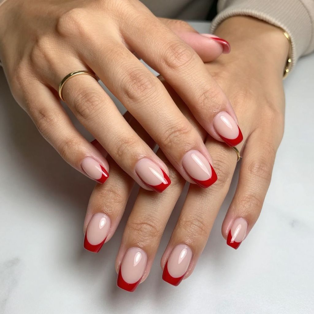 Red French Tips Reimagined